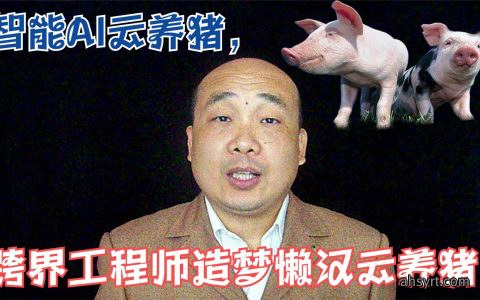 智能AI云养猪，跨界工程师造梦懒汉云养猪