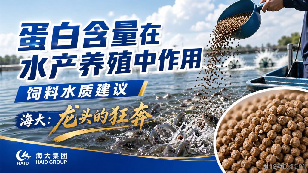【饲料】蛋白含量在水产养殖中的作用；饲料、水质管理建议