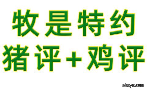牧是特约猪评+鸡评