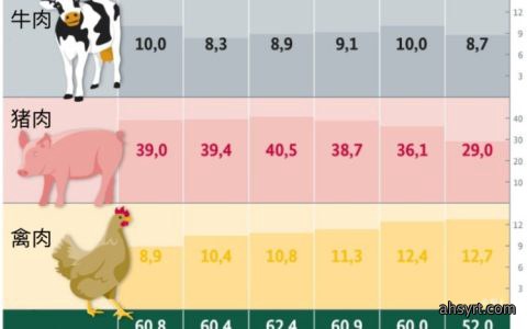 德国历年肉类消费量