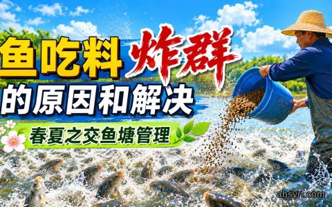 【鱼塘管理】鱼吃料炸群的原因和解决，春夏之交鱼塘管理