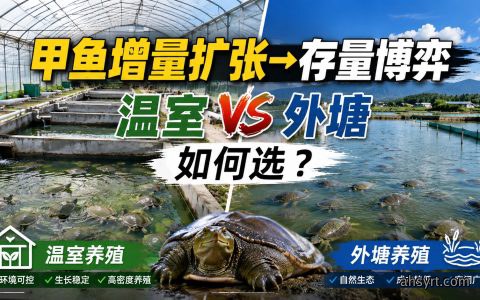 【甲鱼养殖】甲鱼增量扩张→存量博弈；温室 VS 外塘如何选？