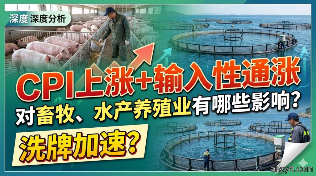 【行业分析】CPI上涨+输入性通涨对畜牧、水产养殖业有哪些影响？洗牌加速？